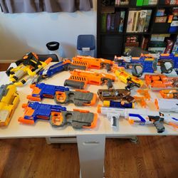 Huge Nerf Lot With Everything You'd Need For A War