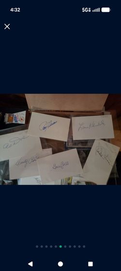 Vintage baseball player autograph cuts. $5-$60 each