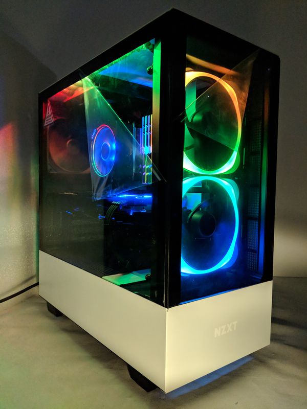 Ryzen 7 3700X gaming PC NZXT H510 Elite RTX 2060 RGB fans for Sale in