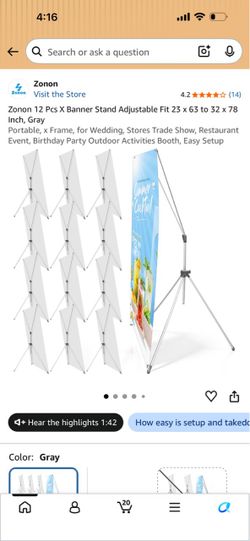 (12) banner displays for weddings and event