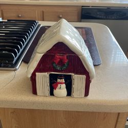 Christmas cookie jar