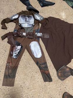 Mandalorian Kids Halloween Costume with Cape