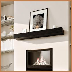 New Floating Shelf 48 inch - Handcrafted Natural Wood