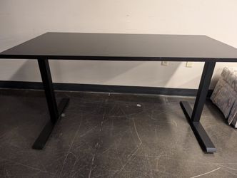 Modern Black Sit-Stand Workstation Desk