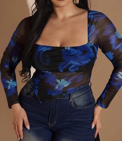 Plus Size Floral Top