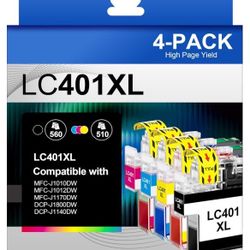 Brother LC401XL Compatible Ink Cartridges (High Yield)