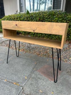 Solid wood hall table/media console