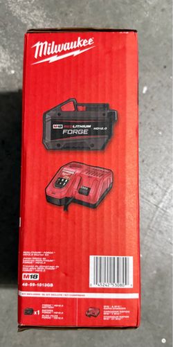 Milwaukee M18 12Ah forge battery & rapid charger