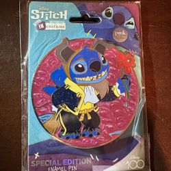 DISNEY Pink A La Mode STITCH Costumes - Beauty And The Beast Pin 2024 LE 300 NEW