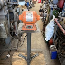 8 Inch Grinder With Stand And Light ,3/4hp
