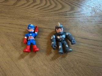 Marvel Captain America & Rhino Mini Figures Set