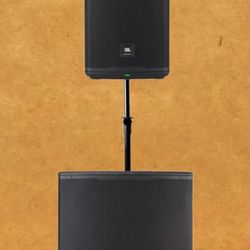 JBL EON Series Powered Speaker System 12" PA Bluetooth 18" Powered Subwoofer Pole 2800 Watts Package 🚨Payment Options Available 🚨 No Credit Needed  