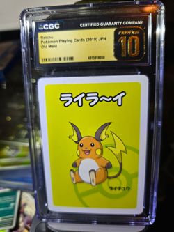 Raichu Japanese 2019 Old Maid CGC 10