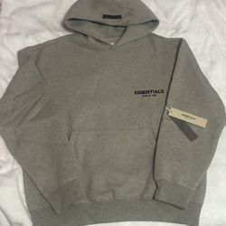 Essentials Hoodie Dark Oatmeal Gray 