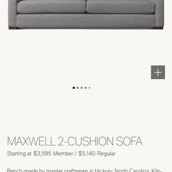 Restoration Hardware Maxwell Fog Luxe