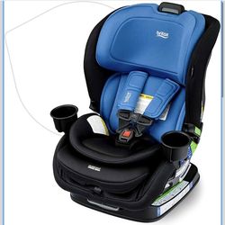 Britax Poplar Convertible Car Seat, 2-in-1 Car Seat with Slim 17-Inch Design, ClickTight Technology, Cobalt Onyx.