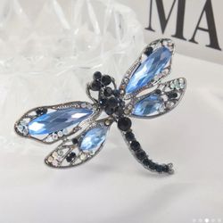 BLUE DRAGONFLY PIN/BROOCH