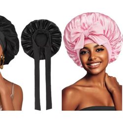 * “Wholesale Satin Bonnet Sets – 24 Bonnets Total”