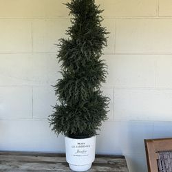 46” Tall Faux Topiary and Pot