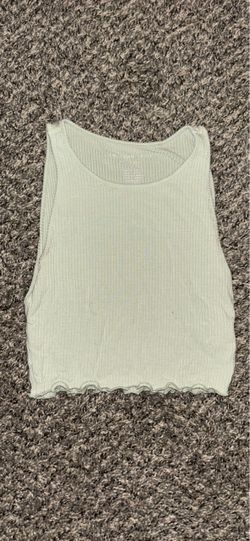 American Eagle Ribbed Crop Tank Top