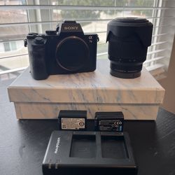 Sony a7 II Full-Frame Mirrorless Camera and lens