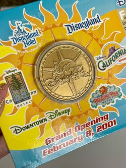 Disneyland Resort Grand Opening Coin Cast Member Exclusive DCA Downtown Disney