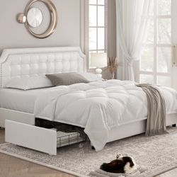 Queen Bed frame + Mattress OBO