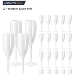 Acrylic Champagne Glasses (24 Pc)