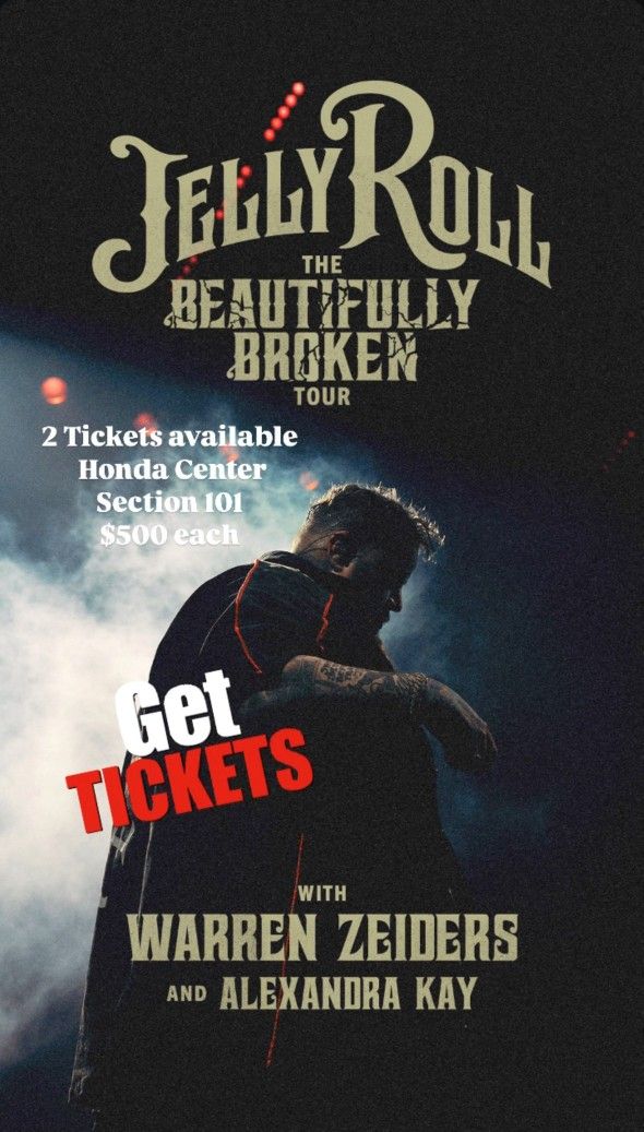 Jelly Roll Tickets Sep 7 Honda Center