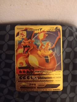 Gold Charzard V Card
