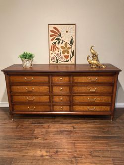 Gorgeous Vintage Mid Century French Provincial Twelve Drawer Dresser~
