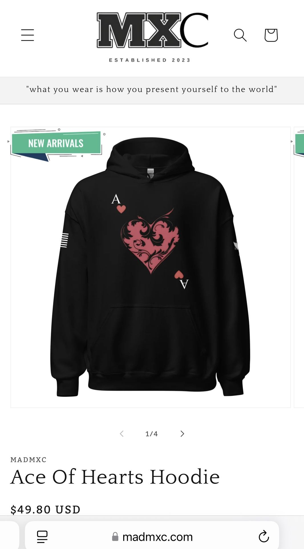 Ace Of Hearts Hoodie (https://offerup.com/redirect/?o=d3d3Lm1hZG14Yy5jb20=)