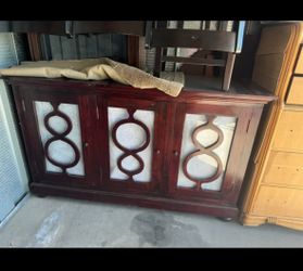 Solid wood side board or breakfast bar cabinet
