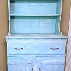Shabby Chic Vintage Hutch/Bookcase/Cabinet/Buffett