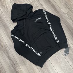 Black chrome hearts hoodie