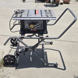 Table Saw With Stand