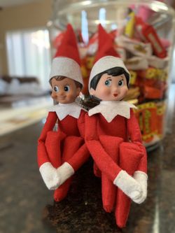 Red Boy & Girl Blue Eyes Elf Doll