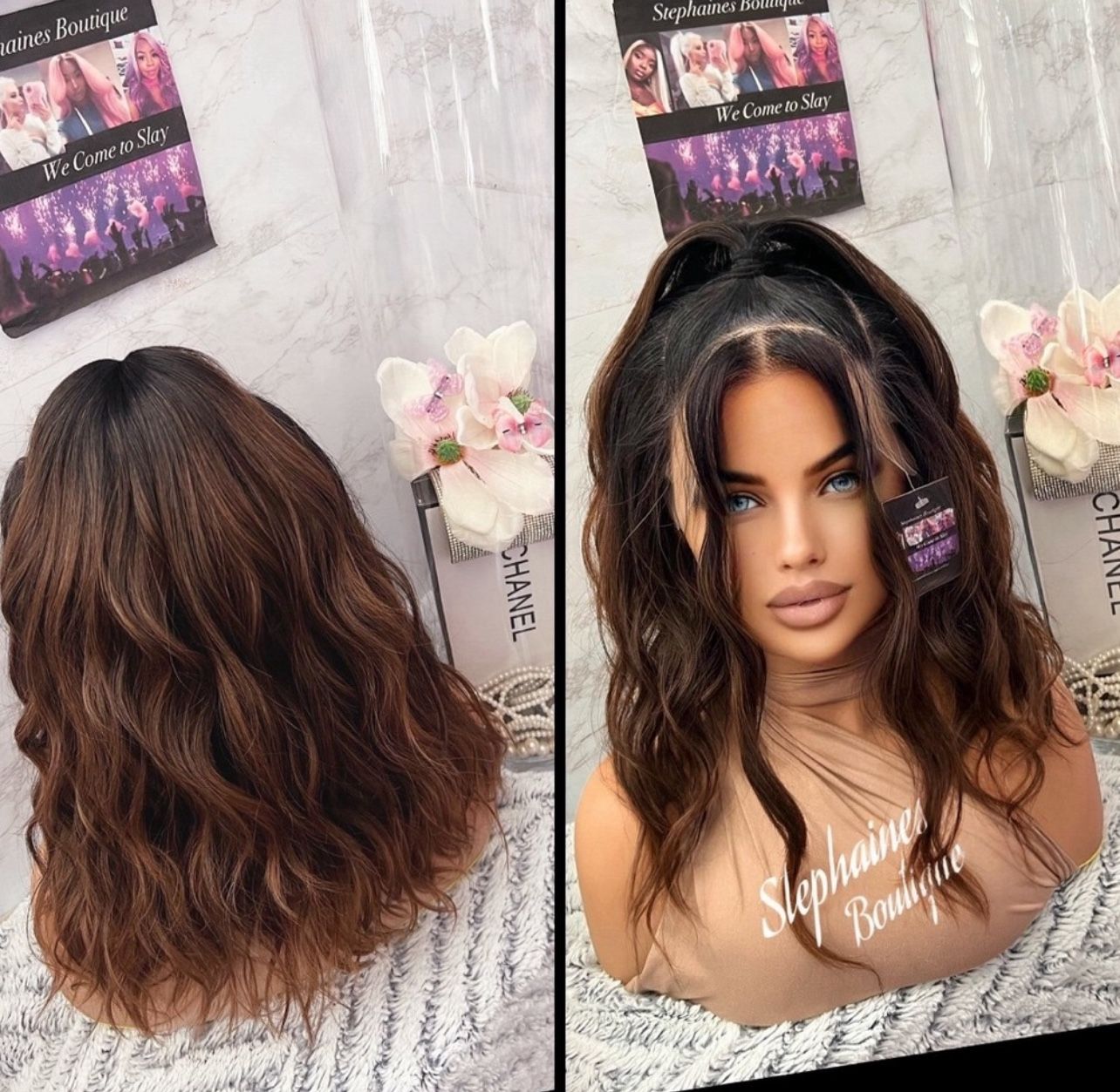 Human Hair Blended Lace Front Wig 