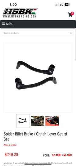 NEW* Spider Billet Brake / Clutch Lever Guard 52.160R / 52.160L