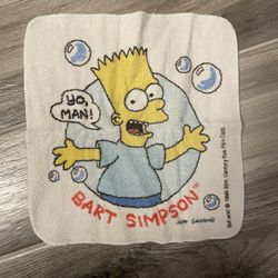 90’s Bart Simpson Face Cloth