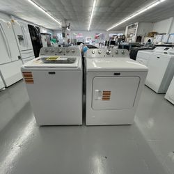 Maytag Set 4.8 Cu Ft Washer Extra Power And Dryer Gas 