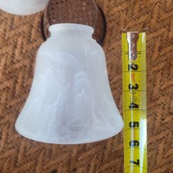 4-3/4 in. Alabaster Bell Shaped Ceiling Light Replacement Glass Shade