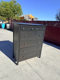 IKEA Hemnes 6-Drawer Dresser Black-Brown