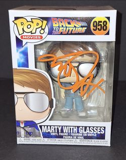 🔥Michael J. Fox Signed Autographed Funko Marty McFly Back To Future MAS COA🔥