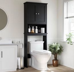 Over the Toilet Cabinet, Black - MT66A ( we have two available price is per Cabinet)