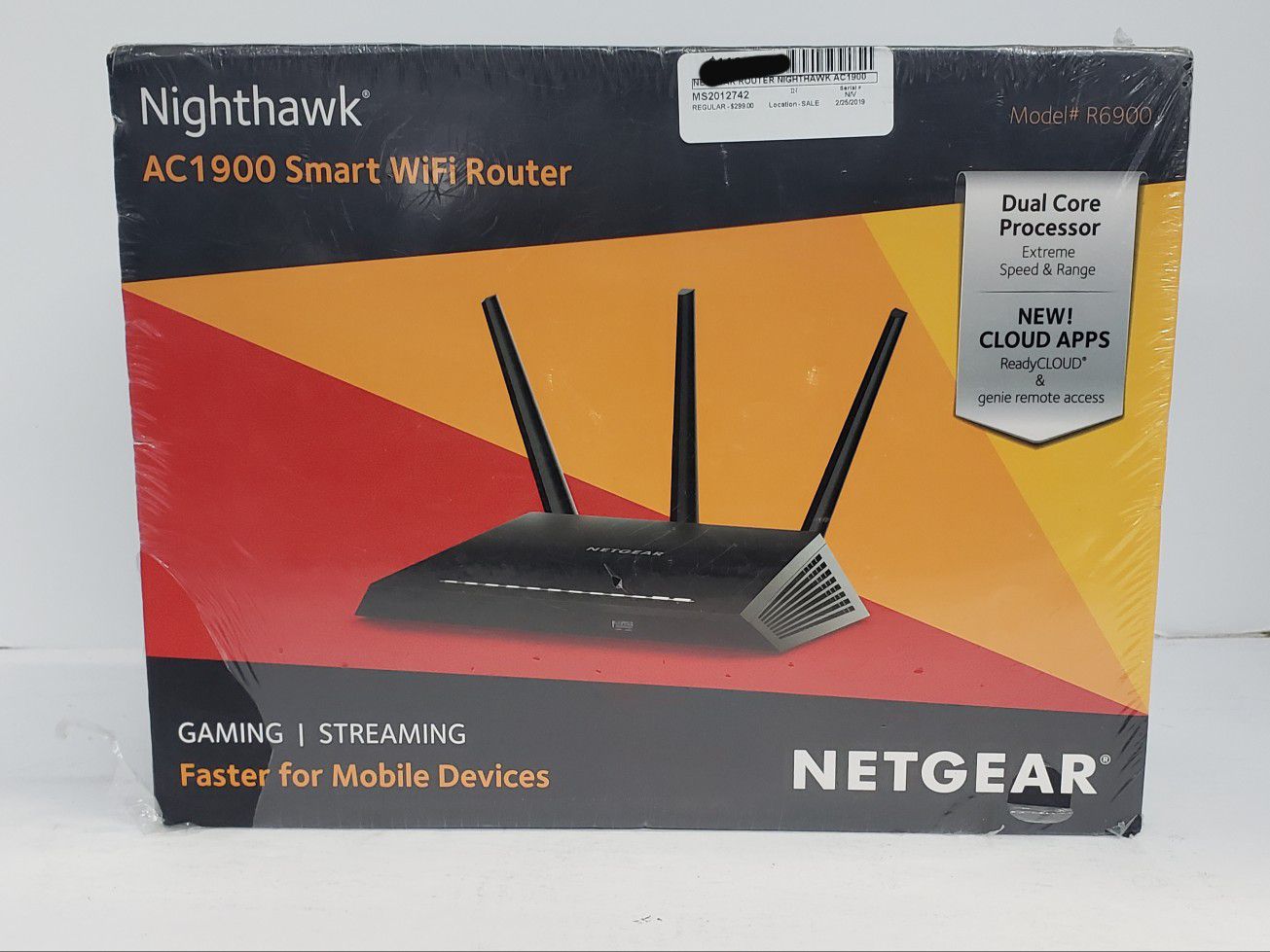 Brand New Nighthawk AC1900 Smart Wifi Router R6900