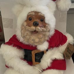 Robert Raikes Kringle Bear 1989 Santa Christmas 13”