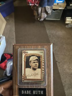 Babe Ruth pic with autograph