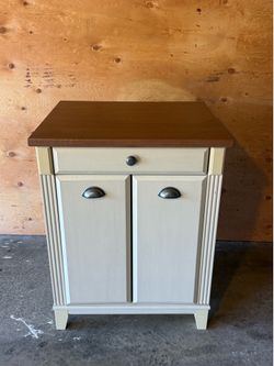Two-Tone Accent Storage Cabinet
