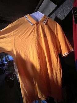 Orange Psycho Bunny Button Up